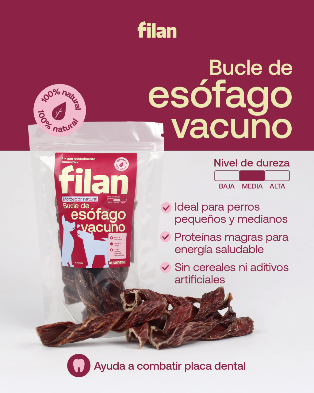 Bucle de esófago vacuno FILAN