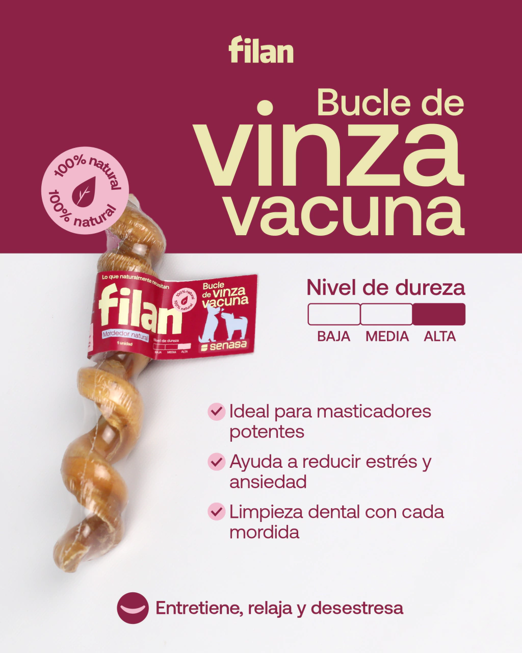 Bucle de vinza vacuna FILAN