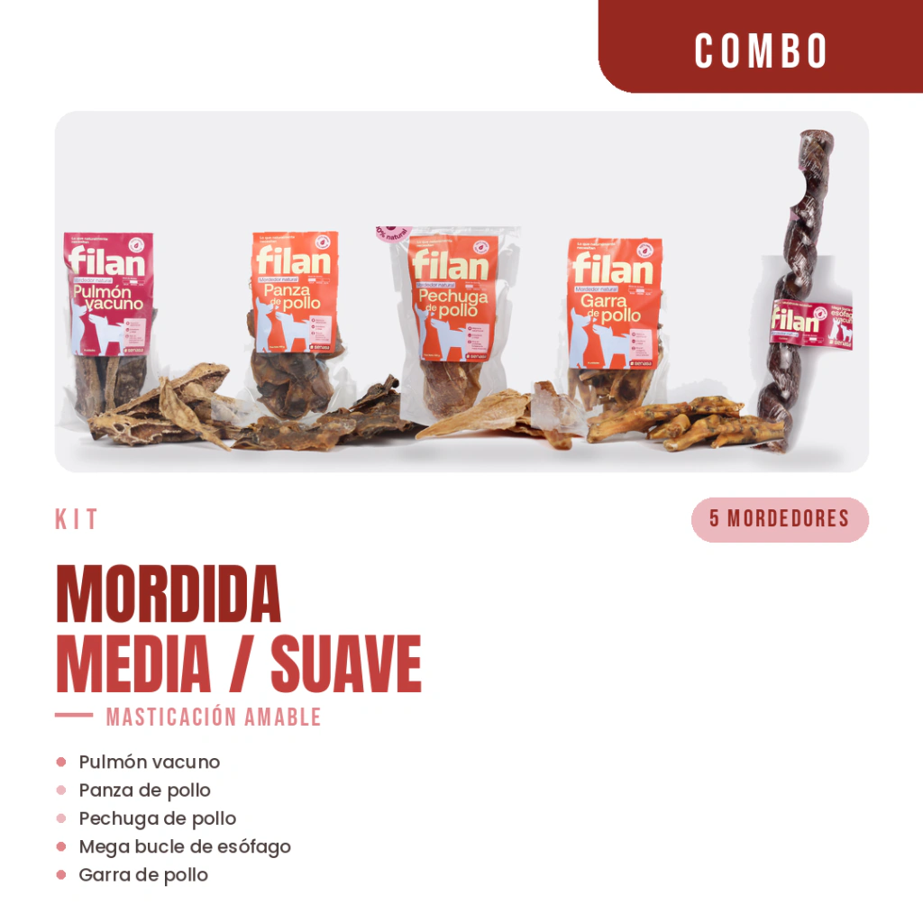 KIT MORDEDORES - Mordida media/suave