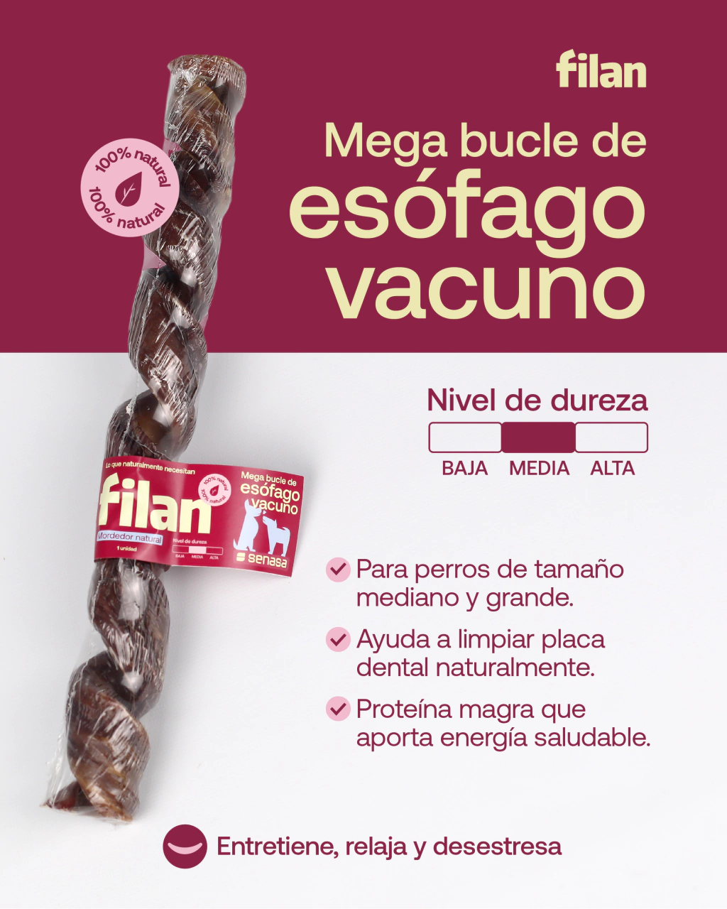Mega bucle de esófago vacuno FILAN