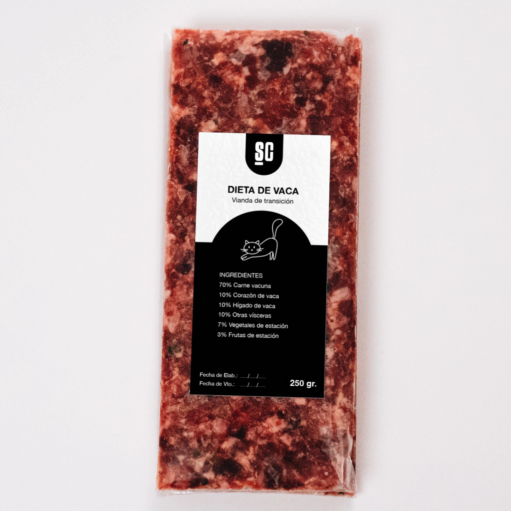 Transición para gatos | proteína de vaca | 1 kg.
