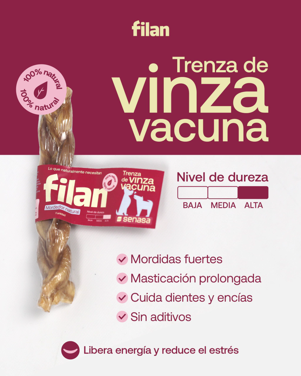 Trenza de Vinza Vacuna FILAN