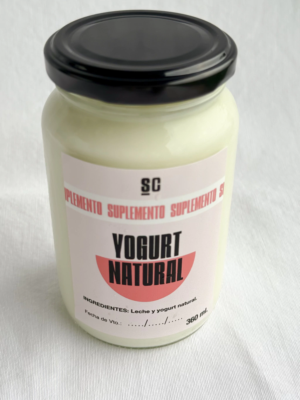 Yogurt natural frasco